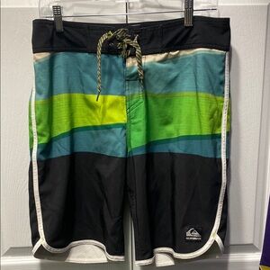 Quiksilver Multicolor Striped Swim Shorts